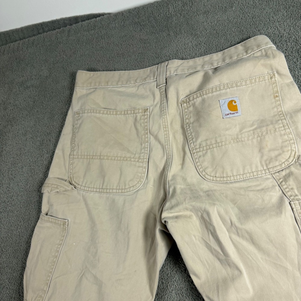 Carhartt Mens Relaxed Fit Carpenter Pants Tan Utility Work Trousers 31x30